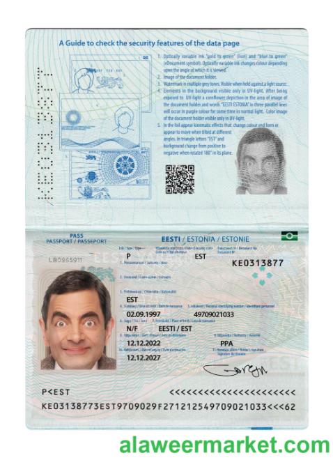 Estonia passport 2022-present